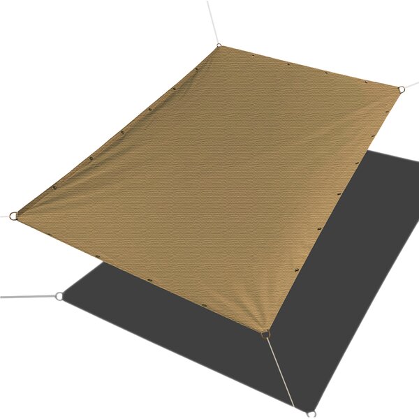 Heavy Duty - Straight Edge Sun Shade - Shade Cloth For Patio, Pergola,  Backyard, Awning 12' x 14' Rectangle Shade Sail
